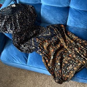 Off the shoulder long beautiful floral dress